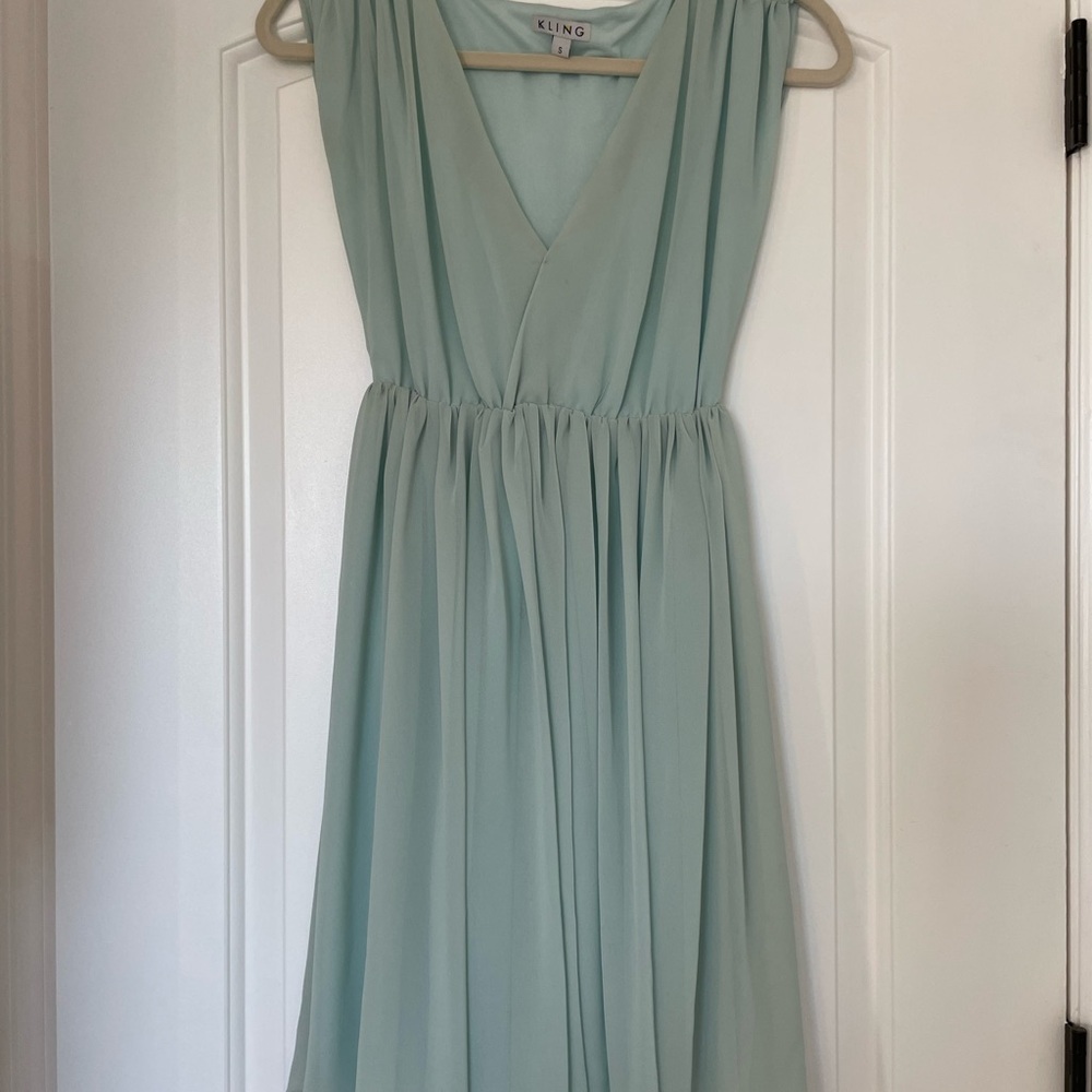 Kling Mint Green Chiffon Dress